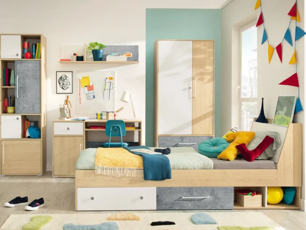 Zestawy Mebli Młodzieżowych|Półki>MEBLAR Półka wisząca 120 cm do pokoju młodzieżowego SLEEK