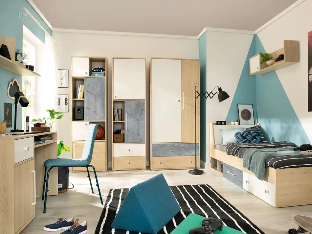 Zestawy Mebli Młodzieżowych|Półki>MEBLAR Półka wisząca 120 cm do pokoju młodzieżowego SLEEK