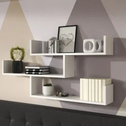 Meble Dla Dzieci|Półki></noscript>BRATEX Półka wisząca biała TROIS 03 biały