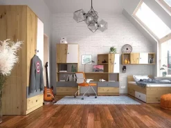 Zestawy Mebli Młodzieżowych|Półki></noscript>DOMEL Półka wisząca 80cm Dąb Artisan MONACO