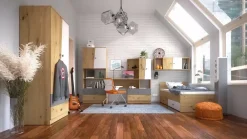 Zestawy Mebli Młodzieżowych|Półki></noscript>DOMEL Półka wisząca 80cm Dąb Artisan MONACO