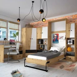 Zestawy Mebli Młodzieżowych|Półki></noscript>DOMEL Półka wisząca 80cm Dąb Artisan MONACO