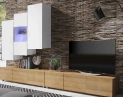 Zestawy Mebli Do Sypialni|Zestawy Mebli Do Salonu></noscript>GiB Meble Półka wisząca pionowa połysk MODERN biały