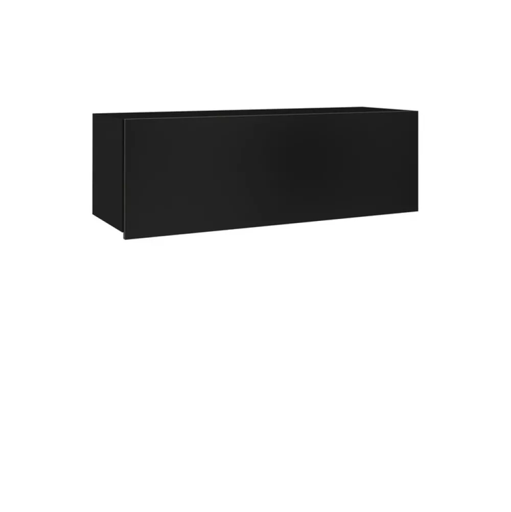 Zestawy Mebli Do Sypialni|Zestawy Mebli Młodzieżowych>GiB Meble Półka wisząca pozioma 105 cm połysk MODERN czarny