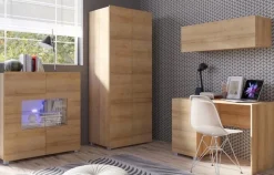 Zestawy Mebli Do Sypialni|Zestawy Mebli Do Salonu></noscript>GiB Meble Półka wisząca pozioma 105 cm MODERN dąb złoty