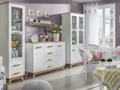 Półki>DOLMAR Półka wisząca w stylu skandynawskim 85 cm SILVA