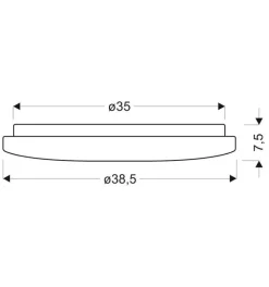 Oświetlenie Przedpokoju|Oświetlenie Jadalni></noscript>Candellux Lighting Plafon biały LED 38,5cm z regulacją natężenia barwy Calipso