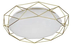 Oświetlenie Przedpokoju|Oświetlenie Sypialni>Candellux Lighting Plafon LED 24W 43 cm 3000K złoty SVEN