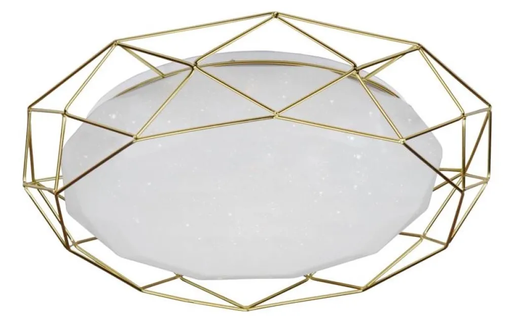 Oświetlenie Przedpokoju|Oświetlenie Sypialni>Candellux Lighting Plafon LED 24W 43 cm 3000K złoty SVEN