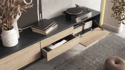 Szafki Rtv></noscript>Helvetia Podwieszana szafka RTV nowoczesna 180 cm z szufladami FRIDA