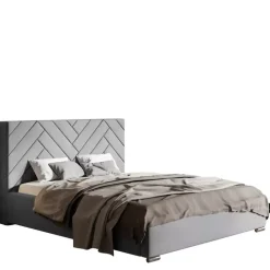 Łóżka Z Zagłówkiem|Łóżka Z Pojemnikiem></noscript>Riban Podwójne łóżko tapicerowane 180x200 cm LITON