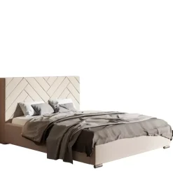 Łóżka Z Zagłówkiem|Łóżka Z Pojemnikiem></noscript>Riban Podwójne łóżko tapicerowane 180x200 cm LITON