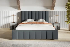 Łóżka Młodzieżowe|Łóżka Z Zagłówkiem></noscript>Riban Podwójne łóżko 160x200 cm do sypialni SENDY