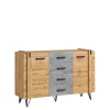 Zestawy Mebli Do Salonu|Zestawy Mebli Młodzieżowych>DOLMAR Pojemna komoda do salonu z szufladami 135 cm LOSTI
