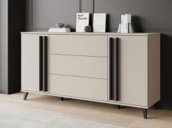 Zestawy Mebli Do Salonu|Komody>BRATEX Pojemna komoda do salonu 150 cm HOMELY congo