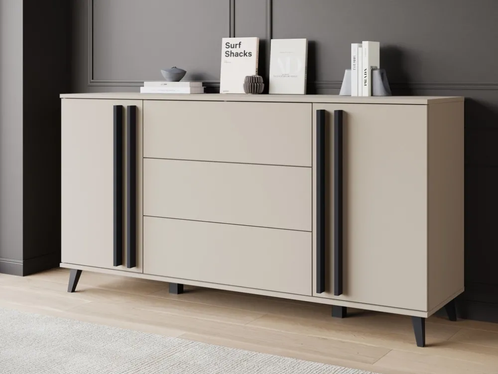 Zestawy Mebli Do Salonu|Komody>BRATEX Pojemna komoda do salonu 150 cm HOMELY congo