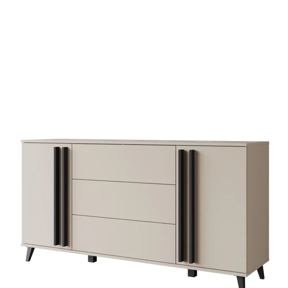 Zestawy Mebli Do Salonu|Komody>BRATEX Pojemna komoda do salonu 150 cm HOMELY congo