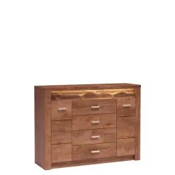 Zestawy Mebli Do Sypialni|Komody>JARSTOL Pojemna komoda z szufladami INELI