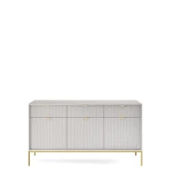 Zestawy Mebli Do Salonu|Komody>PIASKI Pojemna komoda z szufladami 154 cm AVANTI szary