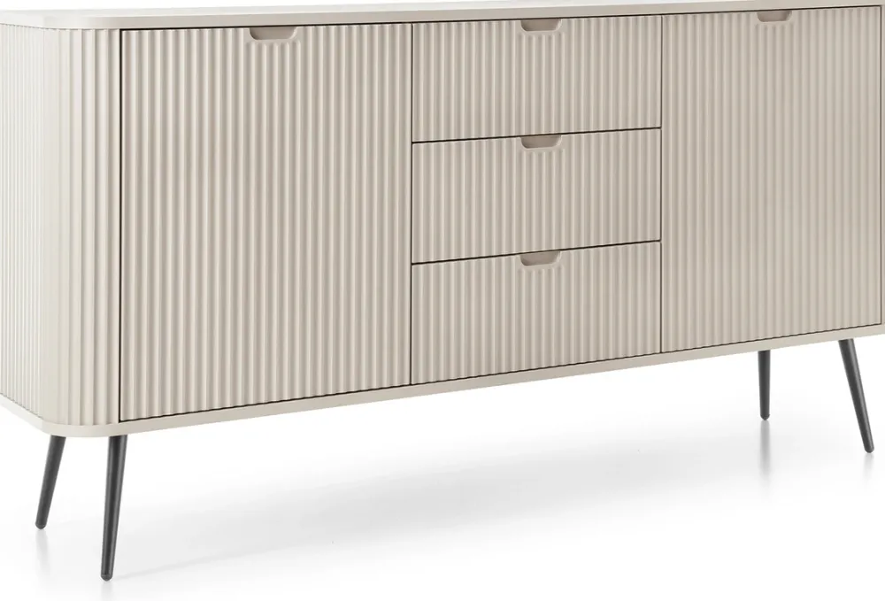 Zestawy Mebli Do Salonu|Komody>PIASKI Pojemna komoda z szufladami 168 cm do salonu ZENIT kaszmir