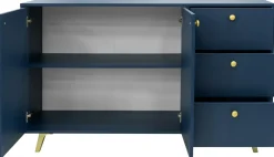 Komody>Stolar Pojemna nowoczesna komoda z szufladami 140 cm SELMA