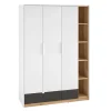 Meble Młodzieżowe|Zestawy Mebli Młodzieżowych>ML Meble Pojemna nowoczesna szafa 138 cm do pokoju młodzieżowego TORINO
