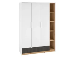 Meble Młodzieżowe|Zestawy Mebli Młodzieżowych>ML Meble Pojemna nowoczesna szafa 138 cm do pokoju młodzieżowego TORINO