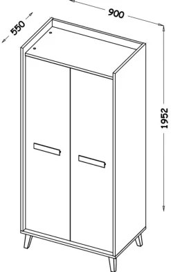 Zestawy Mebli Młodzieżowych|Szafy Dwudrzwiowe><noscript><img width=