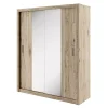 Zestawy Mebli Do Sypialni|Szafy Dwudrzwiowe>lenart. Pojemna szafa przesuwna z lustrem 180 cm półki drążki IDEA