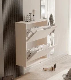 Szafki Na Buty|Garderoby>Stolar Pojemna wisząca szafka na buty do przedpokoju MAVIA beż piaskowy