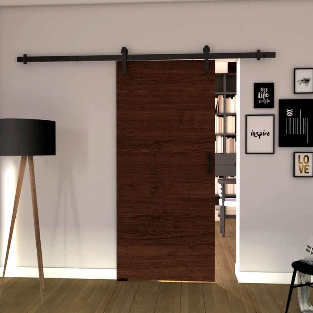Drzwi Przesuwne>przesuwne.com Pokojowe drzwi przesuwne 100 cm ANZIO wenge