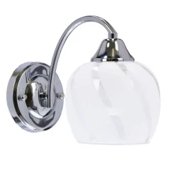 Oświetlenie Przedpokoju|Oświetlenie Salonu>Candellux Lighting Prego lampa kinkiet chromowany E27 klosz bezbarwny