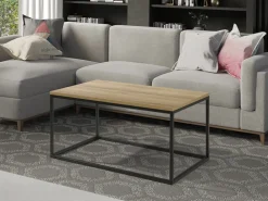 Ławy I Stoliki>MARIDEX Prostokątny loftowy stolik kawowy do salonu 60x100 cm INFINITY