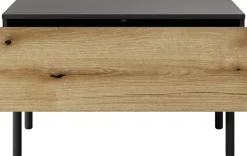 Ławy I Stoliki></noscript>LASKI Prostokątny stolik kawowy w loftowym stylu z szufladą 80 cm LARINO