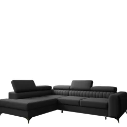 Narożniki>NEXT COLLECTION Przestronny narożnik z funkcja spania PAULLETTO regulowane zagłówki