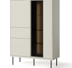 Zestawy Mebli Do Salonu|Witryny>lenart. Półwitryna do salonu 99 cm na nóżkach EPIRO z oświetleniem