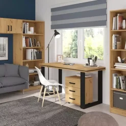 Regały Biurowe>Lempert Regał MULL dąb artisan