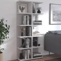 Regały Na Książki|Regały Dla Dzieci></noscript>Lempert Regał do salonu MEIRA szary jasny