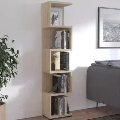 Regały Na Książki|Regały Biurowe></noscript>Lempert Regał MEIRA dąb sonoma