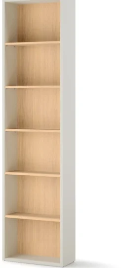 Regały Na Książki|Regały Dla Dzieci>lenart. Regał na książki 55 cm nowoczesny WOOW szampański/dąb vincenza
