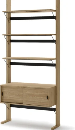 Regały Na Książki|Zestawy Mebli Młodzieżowych>lenart. Regał na książki do pokoju młodzieżowego 88cm dąb olejowany OLLIE