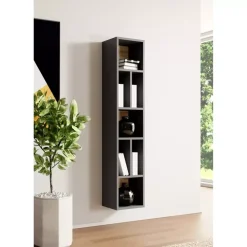 Regały Loftowe|Regały Na Książki>Helvetia Regał wiszący TENDER antracyt