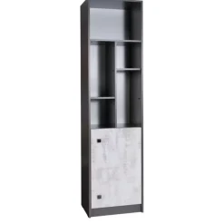 Zestawy Mebli Młodzieżowych>JUREK Regał wysoki z drzwiczkami i półkami 50 cm meble młodzieżowe TOM