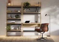 Regały Na Książki|Zestawy Mebli Młodzieżowych></noscript>lenart. Regał z biurkiem 108 cm do pokoju młodzieżowego dąb olejowany OLLIE