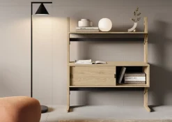 Regały Na Książki|Zestawy Mebli Młodzieżowych></noscript>lenart. Regał z biurkiem 108 cm do pokoju młodzieżowego dąb olejowany OLLIE