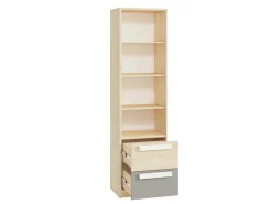 Zestawy Mebli Młodzieżowych>ML Meble Regał z szufladami do pokoju młodzieżowego 55 cm DROP