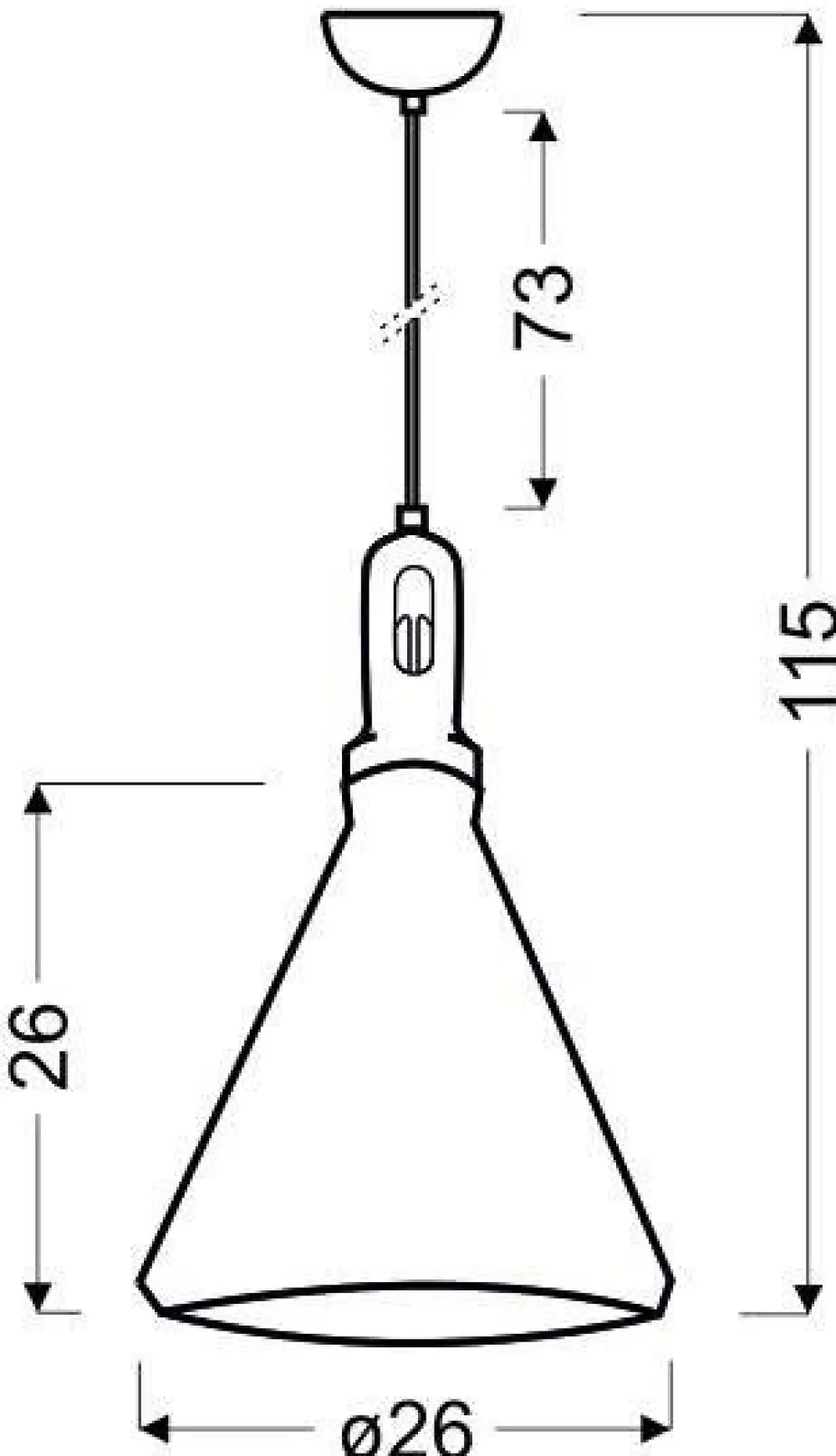 Oświetlenie Przedpokoju|Oświetlenie Jadalni>Candellux Lighting Robinson lampa wisząca 26 1X60W E27 czarno-czarny
