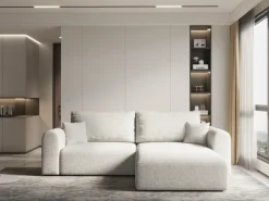 Meble Dla Dzieci|Meble Młodzieżowe></noscript>KENIX Rogówka z funkcją spania i pojemnikiem na pościel KORNEL boucle