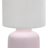 Oświetlenie Pokoju Dziecięcego|Oświetlenie Sypialni>Candellux Lighting Różowa lampka nocna ceramiczna Iner