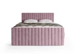 Meble Młodzieżowe|Łóżka Młodzieżowe></noscript>BROMARKT Różowe łóżko kontynentalne 140x200 cm z pojemnikiem na pościel DREAM DUO